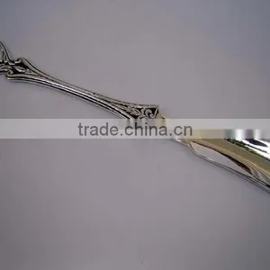 Long Handle Shoe Horn Brass Silver Plated thumbnail-1