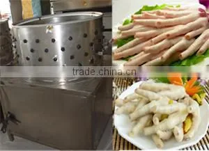 Stainless Steel Chicken Paws Peeling Machine/automatic Chicken Feet Peeler for Sale thumbnail-6