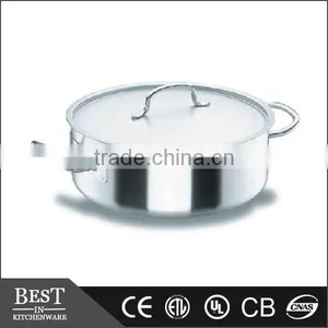 Stainless Steel Casserole Pot With Lid Double Bottom Pot With Cover thumbnail-1