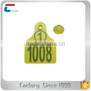 UHF RFID Animal Ear Tags With Barcode /qr Code for Tracking Identification Management thumbnail-3