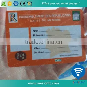 Custom CMYK Reprinted Plastic PVC Card With Hologram Sticker thumbnail-2