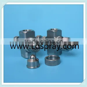 Liquid and Air Internal Mixing Flat Fan Spraying Atomizing Nozzles thumbnail-5