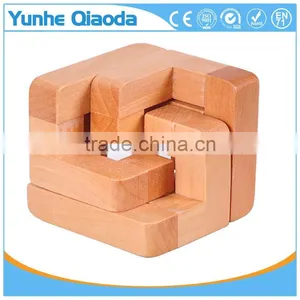 Wholesale Kids Wooden IQ Intelligent Puzzle Handheld Brain Game thumbnail-5