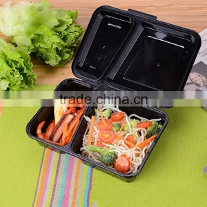 The Reason Why 2 Compartment Plastic Lunch Food Packing Container With Clear Lid thumbnail-2