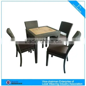 High Quality Teakwood Dining Table and Side Chair (807TKP+7023C-1) thumbnail-1