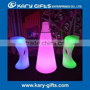 ILLUMINATED FURNITURE CONE SHAPE PEAK CHAMPAGNE TABLE thumbnail-1