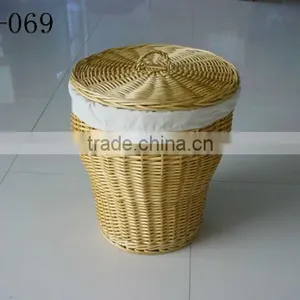 Wicker Trash Can thumbnail-2
