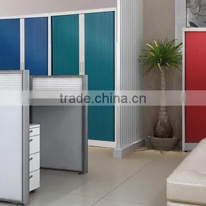 Modern Tambour Rolling Door File Cabinet thumbnail-1