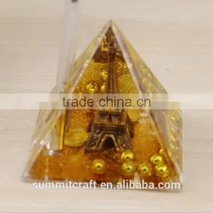 Pyramid Shape Unique Eiffel Tower Pen Holder Premium Gift thumbnail-3