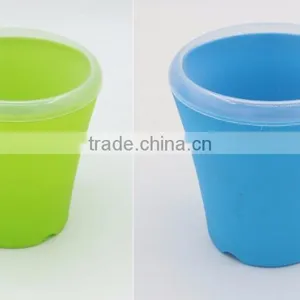 Cylinder Self Watering Planter Office Flower Pot thumbnail-3