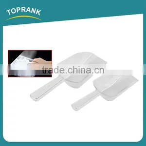 2pcs Transparent Food Grade Ice Scoop, Small Plastic Ice Bucket Scoop thumbnail-1