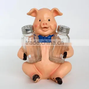 Bar Hotel Table Decor Resin Peppa Pig Sculpture thumbnail-5
