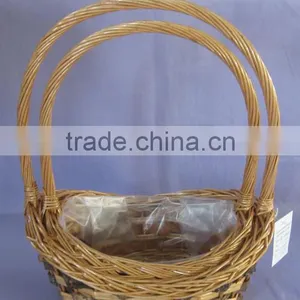 Made in China New Style Willow Basket With Honey Color thumbnail-1