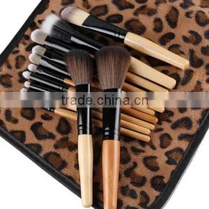 Cosmetics Wholesalers Market Private Label Professional Makeup Brush With Sexy Leopard Bag thumbnail-2