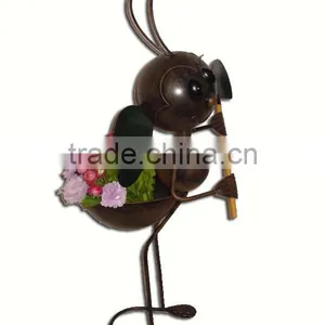 YS10133 Garden Decoration Metal Animal Planter Made in Xiamen With Size 12.5*10*28.5" thumbnail-1