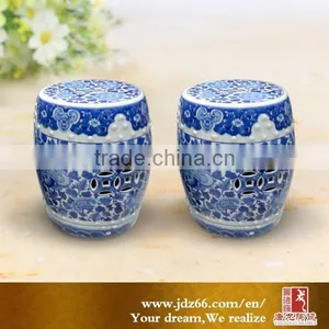 Chinese Style Excellent Quality Blue and White Porcelain Kid Bar Stools for Garden thumbnail-1