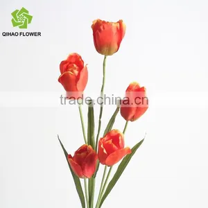 Real Touch Decorative Tulip Artificial Tulip Flower for Garden and Home Decoration thumbnail-5