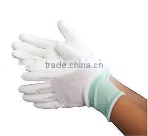 White PU Palm Coated Gloves thumbnail-1