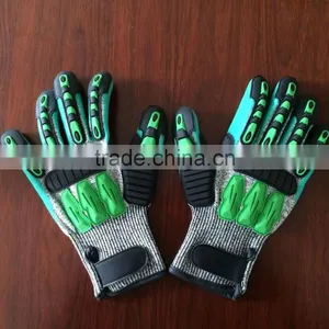 Cut Resistance Gloves ! TPR Back Impact Gloves thumbnail-1