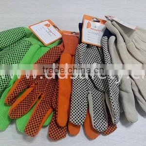 DDSAFETY 2017 Canvas Work Glove With Cotton Drill Black Dots On Palm thumbnail-5