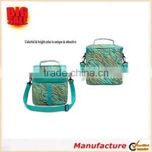 High Quality Fashion Insulated Adjustable Strape Lunch Box With Pockets Outside thumbnail-3