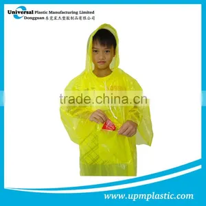 Emergency Disposable One Time Used Promotional Plastic LDPE Rain Gear thumbnail-2