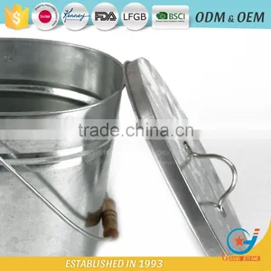 Galvanized Garbage Box Metal Outdoor Trash Cans thumbnail-6