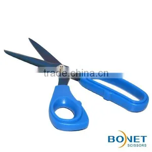 S14005/S14006/S14019 LFGB Certificated 7'' 8'' 9" Top Grade High Quality Blue Titanium Sharp Cut Cloth Tailor Scissors thumbnail-5