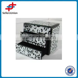 Three Drawers Leather Jewelry Boxes thumbnail-1