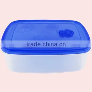 4Pcs Lunch Container Clear Plastic Storage Box Set thumbnail-2