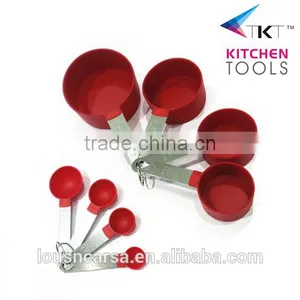Plastic Measuring Cup And Spoon Set Morden Kitchen Tools Measuring Cup Stainless Steel Handle thumbnail-1