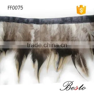 Cheap Wholesale Natural Rooster Tail Feathers for Indian Headdress Decoration thumbnail-2