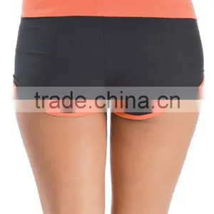 Bulk Buy Clothing Cheap Wholesale Summer Hot Shorts Two Tone Contrast Color Dolphin Shorts For Ladies Athletic Beach Wear thumbnail-4