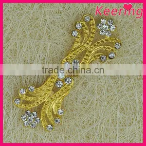 Fashionable Wholesale Gold Rhinestone Metal Button WBK-1510 thumbnail-4