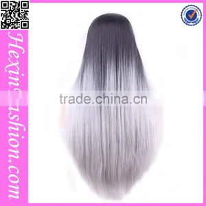 No MOQ Limited Ombre Grey Practice Wig Wholesale thumbnail-2