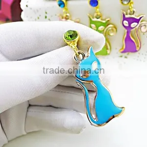 Good Selling 3.5 mm Earphone Dust Cap for Phone Cartoon Cat Design Earphone Cap Plug thumbnail-2