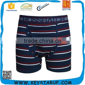 Men Underwear Sexy Custom Boxer Briefs for Men Striped Underwear thumbnail-1