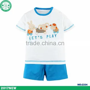 Summer Soft Cotton Wholesale Baby Boy Clothes Newborn Baby Clothing Set thumbnail-1
