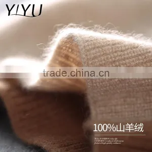 OEM Factory Price Women Turtleneck Color Block Knit Cashmere Sweater thumbnail-2