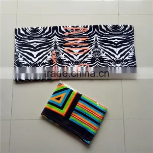 Zebra-stripe Pattern Custom Reactive Print Beach Towel With Your Logo thumbnail-4