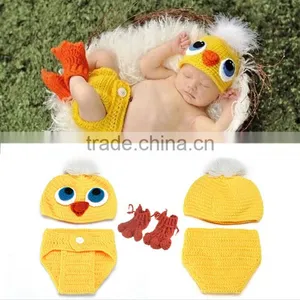 Baby Girls Toddler Infant Romper Jumpsuit Hat Shoes Set Photo Prop Outfits Clothes Duckling thumbnail-1