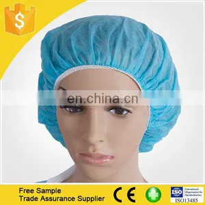 Colorfull Disposable Hair Nets Single Use Bouffant Cap/SMS Round Cap thumbnail-4