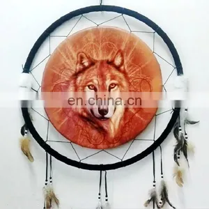 Dream Cathcer Hand Made Unique Bead Feather Wall Hanging Home thumbnail-1