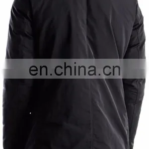 Long Reversible Black Single Breast Down Jacket With Contrast Grey Reverse for Men thumbnail-2