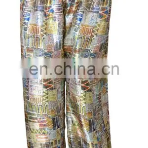 Digital Printed Beach Wear Palazzo Pants / Women's High Quality Satin Silk Trousers 2017 (beach Wear Palazzo Trousers Pant) thumbnail-2