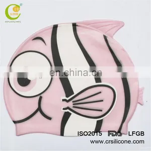 High Quality Waterproof Silicone Swimming Caps With Colored Logo thumbnail-5