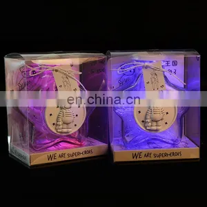 Fancy Big Star Shaped Wishing Glass Bottle Light Lucky Star Glass Bottle With Paper for Gift thumbnail-5