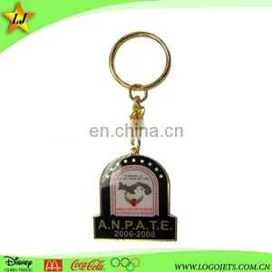 Hot Selling Customized Leather Key Fob With Metal Key Ring thumbnail-1