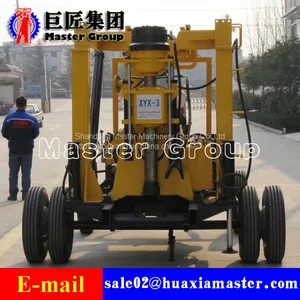 XYX-3 Wheeled Hydraulic Core Drilling Rigportable Drilling Rig With Hydraulic Feeding,shallow Portable Deep Water Well thumbnail-1