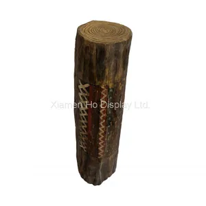 Ho Custom Artificial Garden Ornaments Props Decorative Resin Faux Hollow Tree Stump Window Display Supplier thumbnail-3